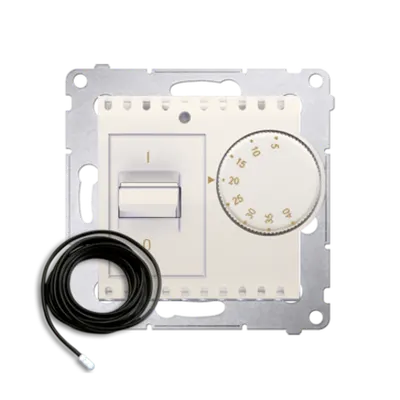 Termostat cu senzor exterior, setul contine senzorul, 16 (2) A, 230V ~, crem