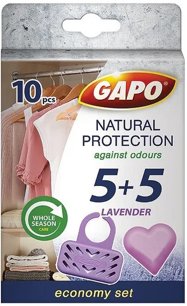 Parfum anti-molie Gapo - Economy Set, 10 buc, lavandă