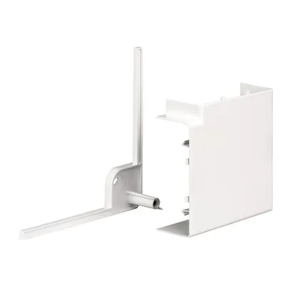 OptiLine 45 - cot 90° - 140 x 55 mm - PC/ABS - alb polar