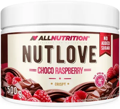 Nutlove Cremă dietetică tartinabilă, ciocolată și zmeură, 500 g, AllNutrition