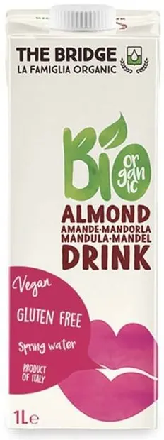 Băutură organică de migdale, 3%, 1 l, The Bridge