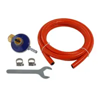 Set regulator reglabil butelie gaz GPL Propan/Butan , furtun 2 metri, 2 coliere, cheie RSGR2 ROTOR