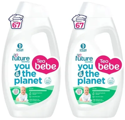 Gel de spălat concentrat Future baby - Aloe, 2 x 2,7 l