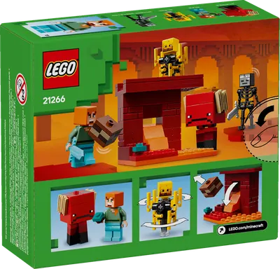 LEGO Minecraft - Batalie deasupra lavei in Nether (21266)