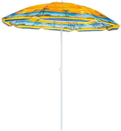 Umbrelă de plajă Muhler - U5037, 1,8 x 1,8 m, multicoloră, asortiment