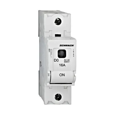 Soclu pentru portfuzibile D02, seria ARROW S, 1-pol, 16A