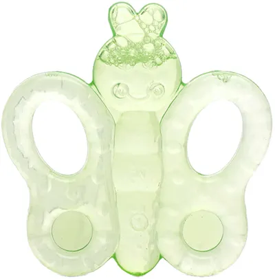 Inel gingival Lorelli Baby Care - Fluture, Fresh green