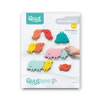 Puzzle de baie pentru copii, set 10 piese, Parada animalelor, Quut Toys