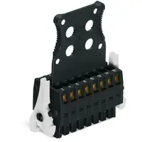 1-conductor female connector, 2-row; 100% protected against mismating; Levers; Strain relief plate; direct marking; 1.5 mm²; Pin spacing 3.5 mm; 18-pole; 1,50 mm²; black
