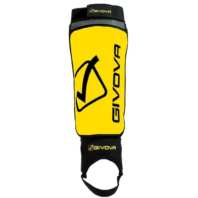 Protectii tibie Givova Difesa, yellow-black Senior