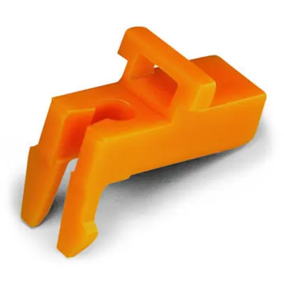 Lock-out; prevents reclosing of slide link; Snap-in type; for 782/784/783/785 Series; orange