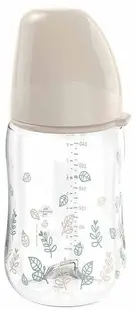 Biberon NIP Green - Cherry, Flow M, 0 l+, 260 ml, bej