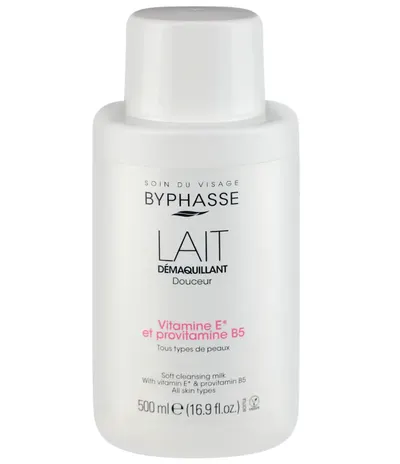 Lapte demachiant delicat pentru toate tipurile de ten, 500ml, Byphasse