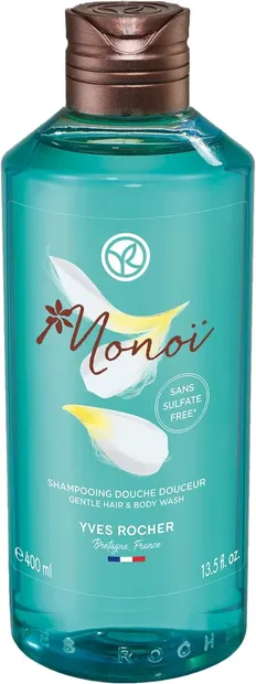 Yves Rocher Monoi Șampon și gel de duș 2 în 1, 400 ml