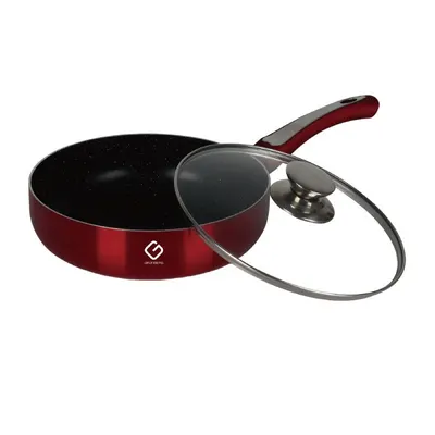 Tigaie Aluminiu 22 cm, Interior Teflonat Marmorat, Grunberg MFP22