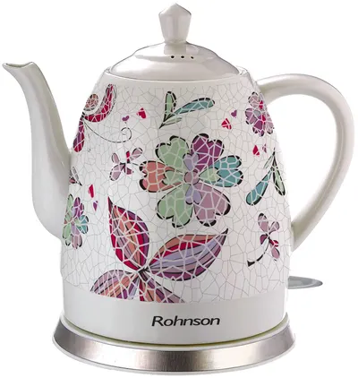 Fierbător electric Rohnson - R-7802, 1200W, 1.5 l, alb