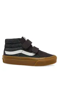 Tenisi copii - SK8-Mid Reissue - piele naturala - gri maro