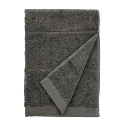 Prosop gri închis din bumbac din frotir 50x100 cm Line – Södahl