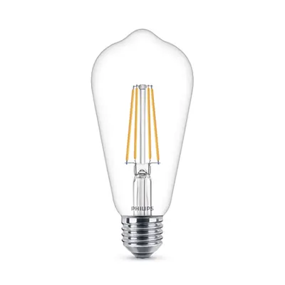 Bec Philips LED Classic Filament ST64 7 60W 2700K 806lm E27 15.000h
