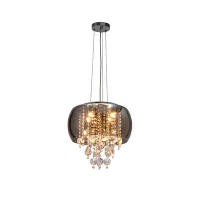 Candelabru Kary 5xg9 Sticla Fumurie D400mm