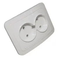 Priza dubla fara Contact de protectie - montaj incastrat