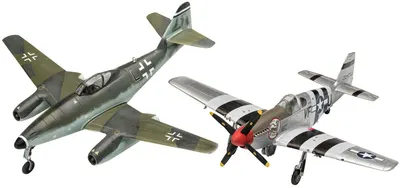 Model asamblat Revell Militar : Avioane - Me262 & P-51B