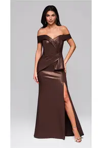 Rochie de seara maxi LA-OM-DLR248 - Maro