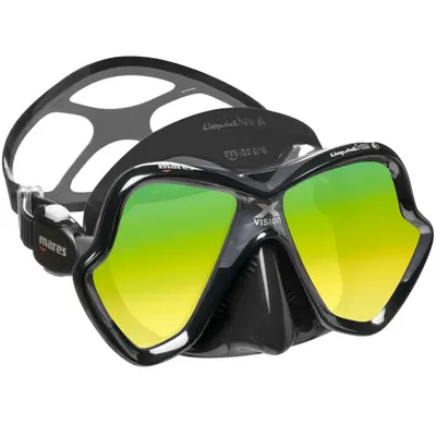 Masca SCUBA Mares - X-VISION ULTRA Gold, Negru