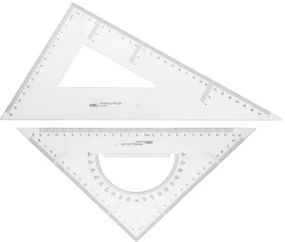 Set de triunghiuri Deli - E6430, 2 bucăți