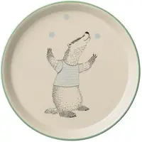 Farfurie din ceramica Bloomingville Ellie - bursucul jongleaza
