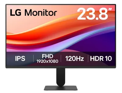 Monitor de gaming LG - 24U41YA-B, 24'', FHD, IPS, 120Hz, 1ms, negru