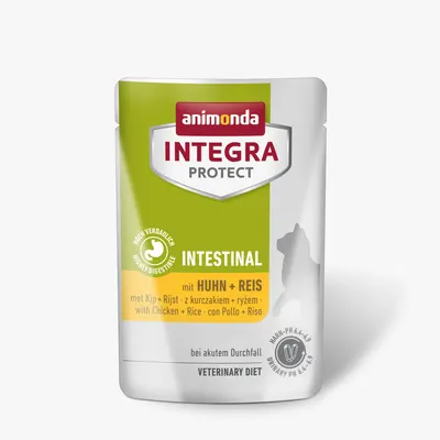 Hrana umeda pentru pisici, Integra Protect Intestinal, cu pui si orez, Pachet 24 X 85 gr