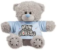 Jucărie de pluș Amek Toys - Ursuleț de pluș cu bluză albastră, 20 cm