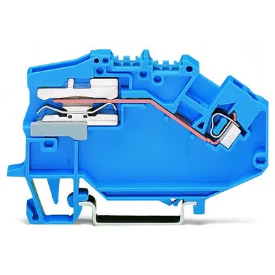 1-conductor N-disconnect terminal block; 2.5 mm²; CAGE CLAMP®; 2,50 mm²; blue