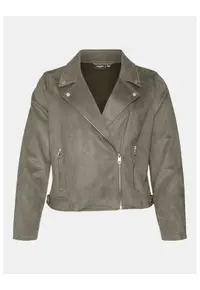 Geaca dama - 303785697 - Piele Ecologica - Gri