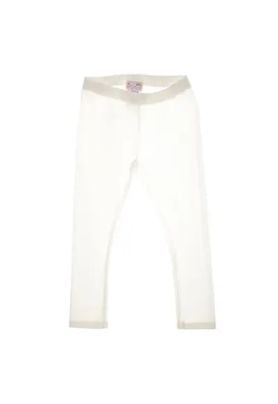 Colanti - din bumbac - pentru fete - de culoare alba