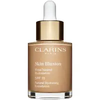 Clarins Skin Illusion Natural Hydrating Foundation makeup radiant cu hidratare SPF 15 culoare 111N Auburn 30 ml