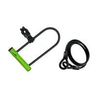 Antifurt bicicleta Luma Enduro 35 HU, Verde, suport prindere cadru + cablu bucla
