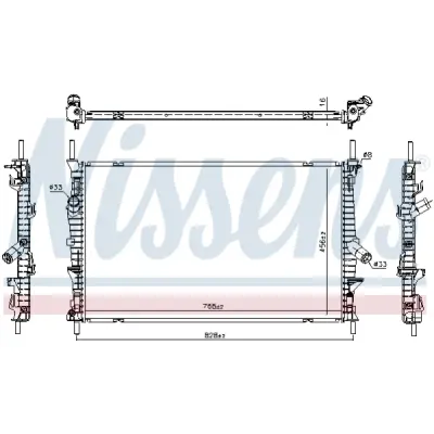 Radiator, racire motor NISSENS 66861