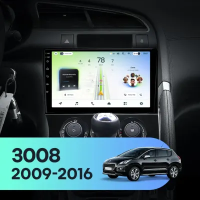 Navigatie Auto Teyes CC4L DTS Peugeot 3008 2009-2016 6+64GB 9" QLED Qualcomm 2Ghz, Android 4G Bluetooth 5.1 DSP