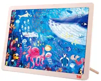 Puzzle din lemn pentru copii Toi World - Sub apa, 100 piese