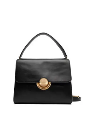 Geanta dama - 305615657 - din piele naturala - neagra