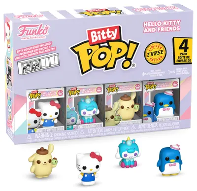 Set de figurine mini Funko Bitty POP! Animation: Sanrio - Hello Kitty & Friends - 4 Pack (Series 1)