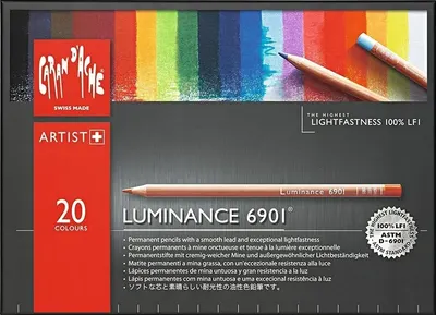 Set de creioane colorate Caran d'Ache Luminance 6901 - 20 de culori