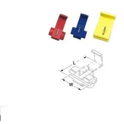 Derivatie conductor tip cutit (PVC), cupru el. stanat, rosu PL 0,5-1mm2, 50VDC, max. 10 A