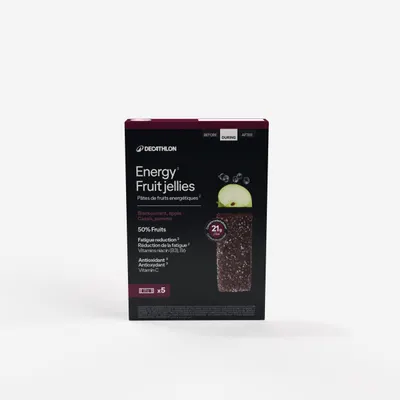 Pastă energizantă de fructe coacăze negre măr acerola 5x25g