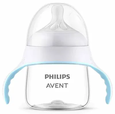 Biberon de tranziție Philips Avent - Natural Response 3.0, cu tetină 6m+, 150 ml