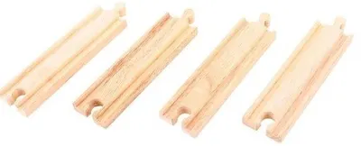Set din lemn Bigjigs - Sine medii, 4 bucati