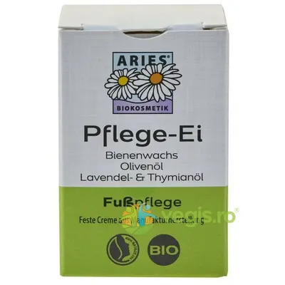 Crema Solida Bio pentru Picioare cu Ulei de Masline, Ceara de Albine, Ulei de Lavanda si Cimbru 50g