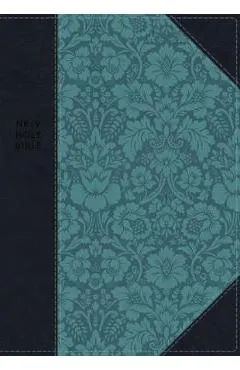 NKJV, Journal the Word Reference Bible, Imitation Leather, Blue, Red Letter Edition, Comfort Print: Let Scripture Explain Scripture. Reflect on What Y